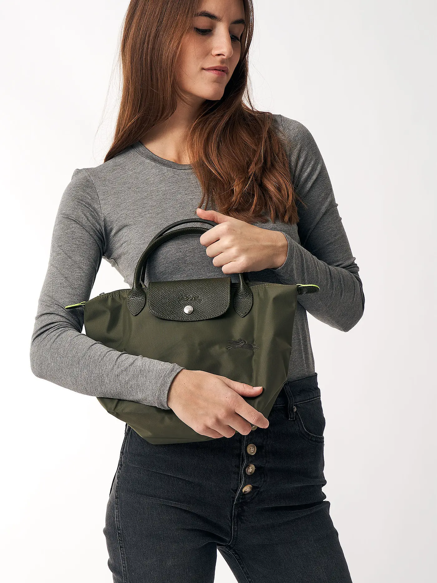 LONGCHAMP | Le Pliage  Green Handtasche Small, Carrot | grün